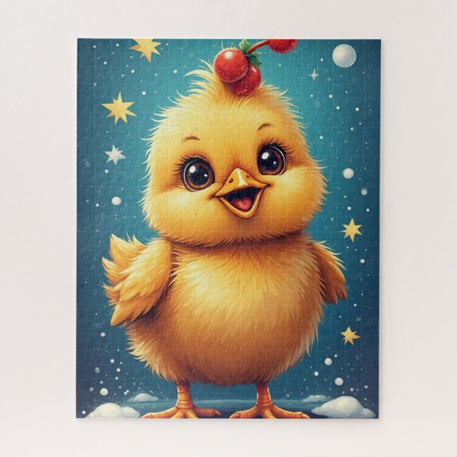 Puzzle Poussin heureux  (Vertical)