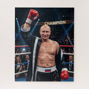 Puzzle Poutine champion de boxe poids lourd knockout