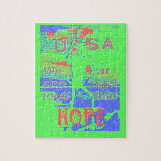 Puzzle Power ECO USA Hillary Hope Nous sommes plus forts  (Vertical)