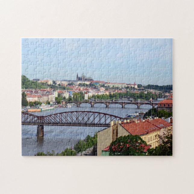 Puzzle Prague, Château et Ponts / République Tchèque (Horizontal)