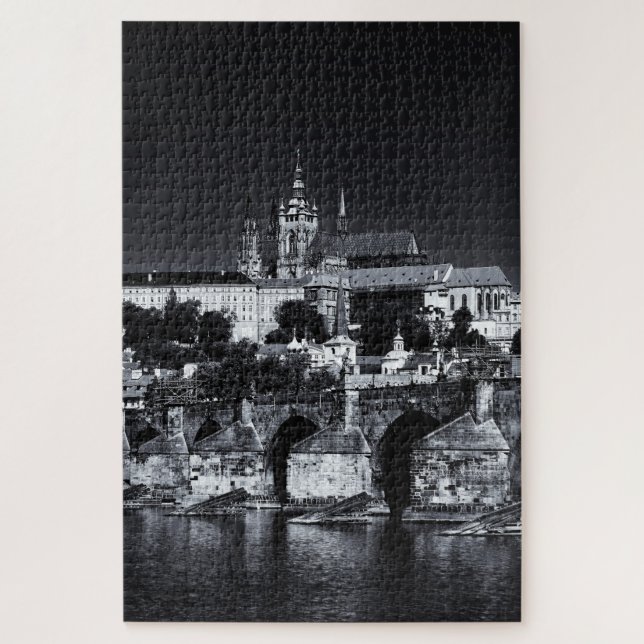 Puzzle Prague, Pont Charles & Château / Czechia (Vertical)