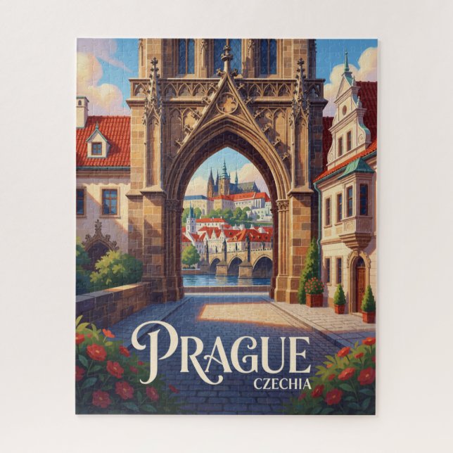 Puzzle Prague République tchèque Architecture gothique hi (Vertical)