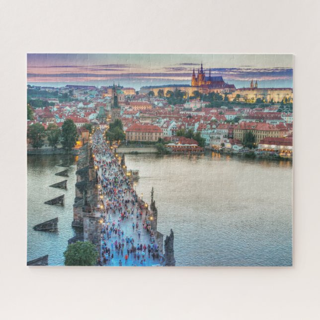 Puzzle Prague République tchèque Charles Bridge Voyage (Horizontal)