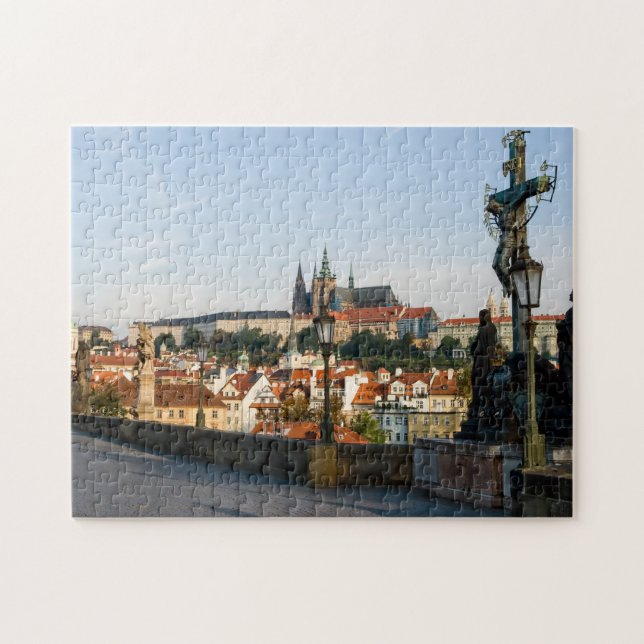 Puzzle Prague Vue du château de Charles pont, Tchèque R. (Horizontal)