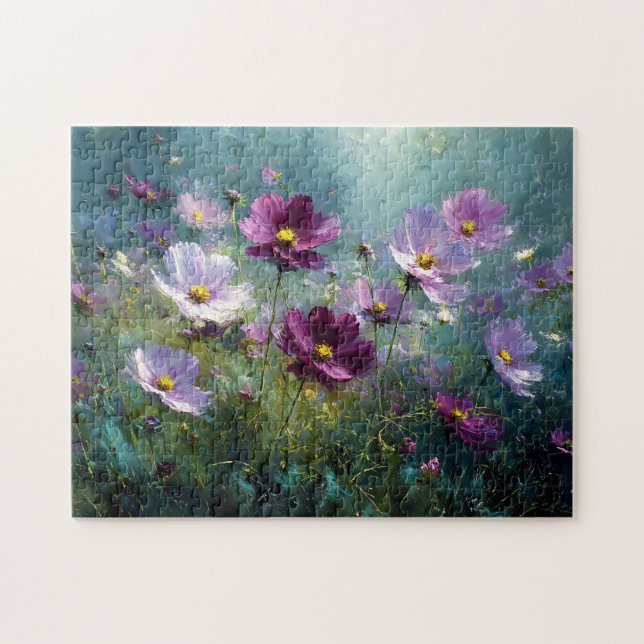 Puzzle Pré des Fleurs sauvages pourpres en fleur (Horizontal)