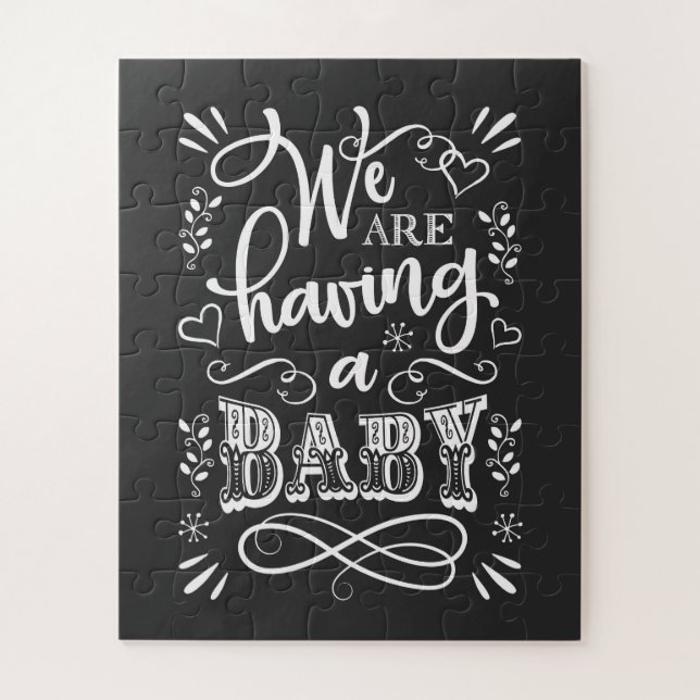 Puzzle Pregnancy Announcement to Husband (Vertical)