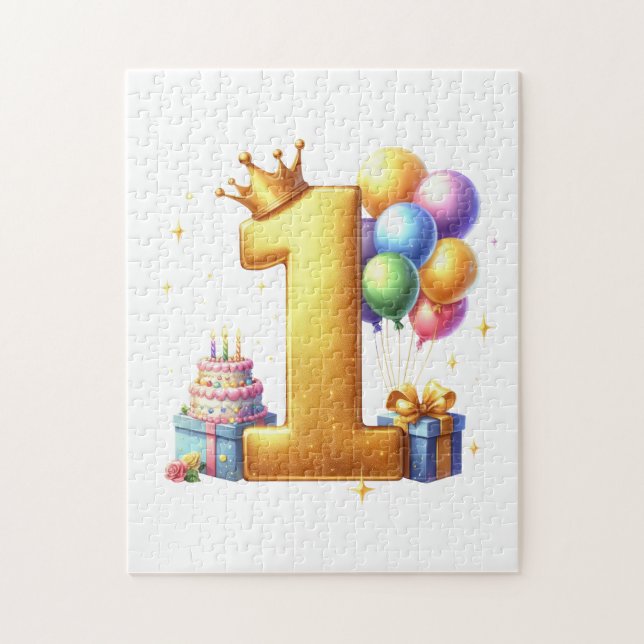 Puzzle Premier anniversaire doré (Vertical)