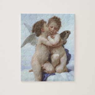 Puzzle Premier Baiser par Bouguereau, Anges victoriens d'