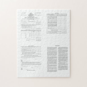 Puzzle Premier formulaire d'impôt américain sur le revenu