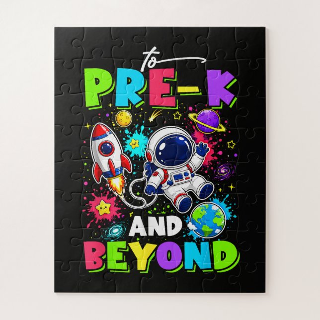 Puzzle Premier jour de pré-maternelle astronaute espace r (Vertical)