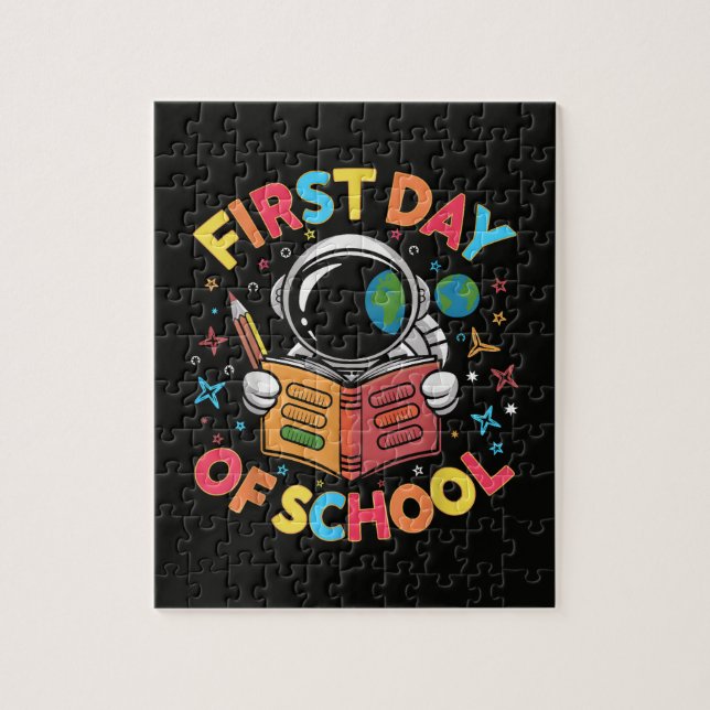 Puzzle Premier jour d'école Astronaute Espace Retour à l' (Vertical)