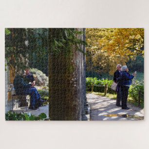 Puzzle Prendre dans le lac, Stourhead, Wiltshire.