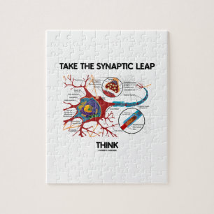 Puzzle Prenez le saut synaptique pensent (la synapse de
