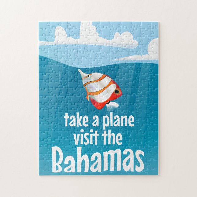Puzzle Prenez un avion pour les Bahamas (Vertical)