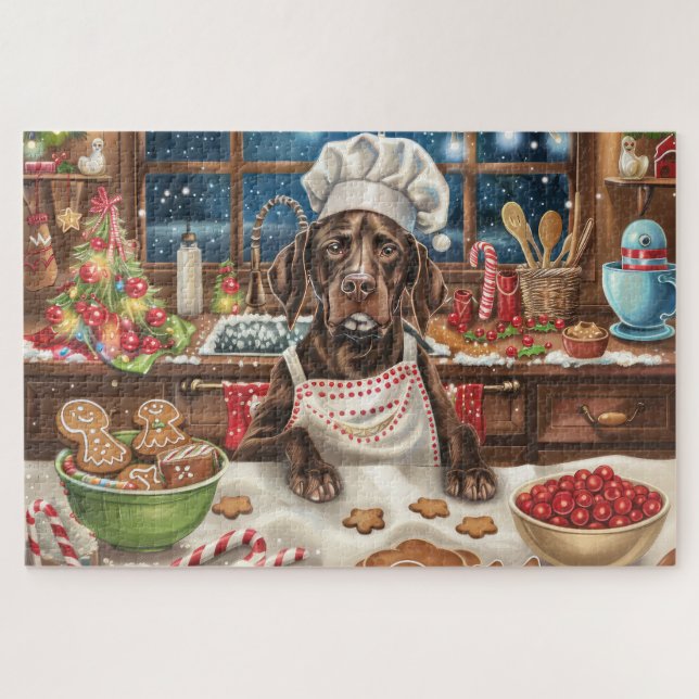 Puzzle Préparation de gâteaux pour les fêtes avec un Poin (Horizontal)