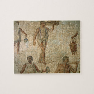 Puzzle Préparations pour un banquet, fragment de marbre,