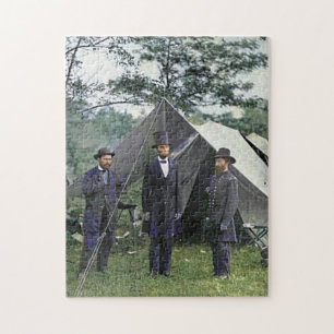 Puzzle Président Lincoln Antietam Maryland Couleur Redux