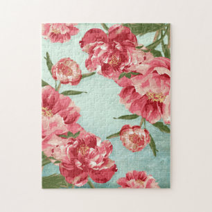 Puzzle Pretty Retro Flower Chintz Peonies