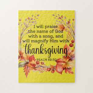 Puzzle prière de Thanksgiving