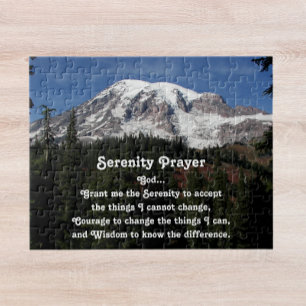 Puzzle Prière d'inspiration Sérénité Mont Rainier