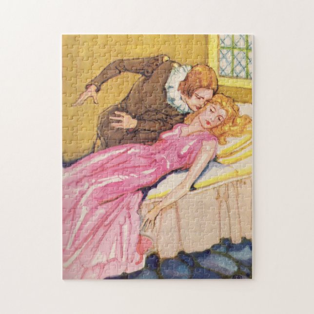 Puzzle Prince Charming baiser Beauté dormante (Vertical)