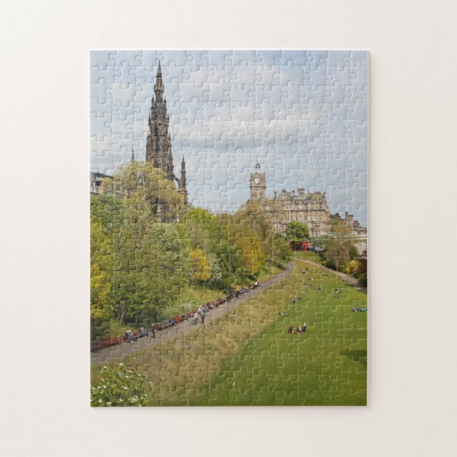 Puzzle Princes Street Gardens, Édimbourg, Écosse (Vertical)