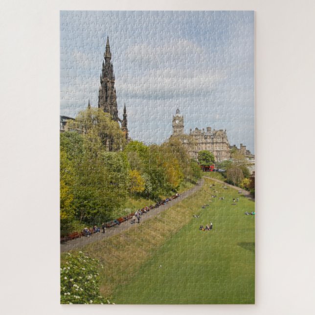 Puzzle Princes Street Gardens, Édimbourg, Écosse (Vertical)