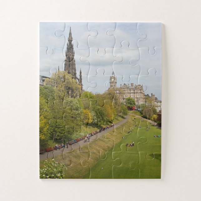Puzzle Princes Street Gardens, Édimbourg, Écosse (Vertical)