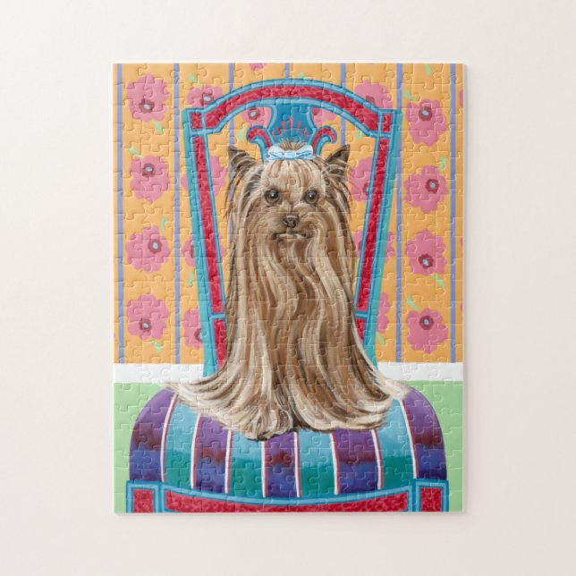 Puzzle Princesse de la Couronne Yorkie (Vertical)
