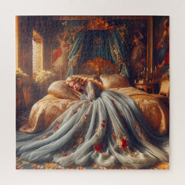 Puzzle Princesse Dormir dans les Chambres du Château Roya (Vertical)