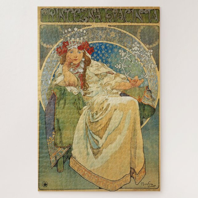 Puzzle Princesse Hyacinthe par Alphonse Mucha (Vertical)