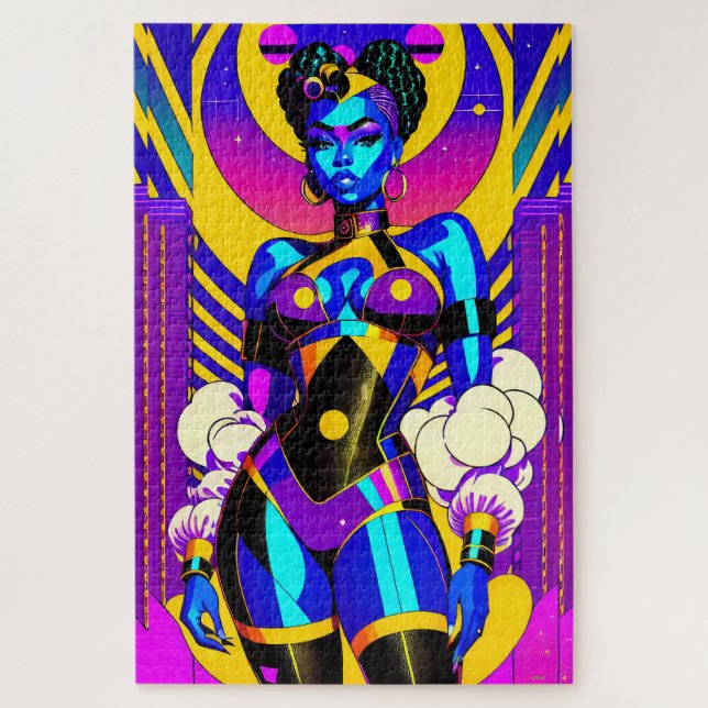 Puzzle Princesse sur le pinceau - Ken Gage Art (Vertical)