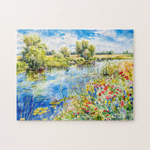 Puzzle Printemps au bord de la Havel Havelland Aquarelle