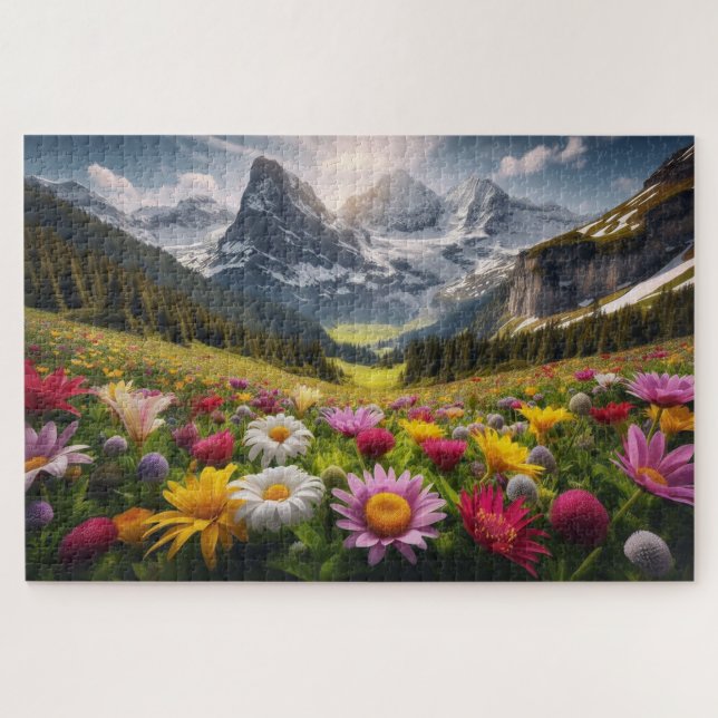Puzzle Printemps - Paysage Pittoresque à couper le souffl (Horizontal)