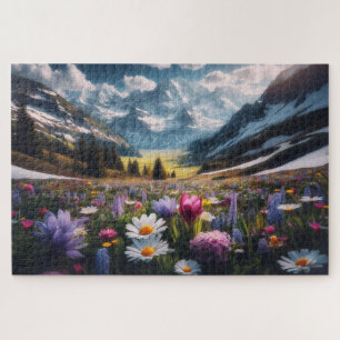 Puzzle Printemps - Paysage Pittoresque à couper le souffl