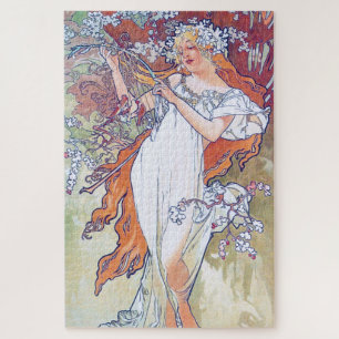 Puzzle Printemps (Quatre Saisons), Alphonse Mucha
