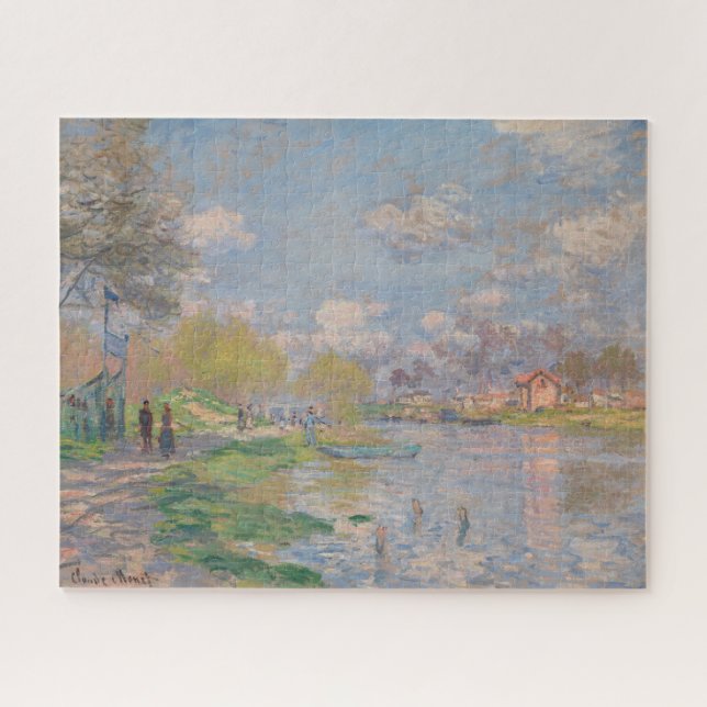 Puzzle Printemps sur la Seine par Monet Impressionniste (Horizontal)