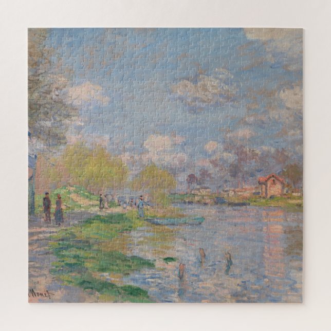 Puzzle Printemps sur la Seine par Monet Impressionniste (Vertical)