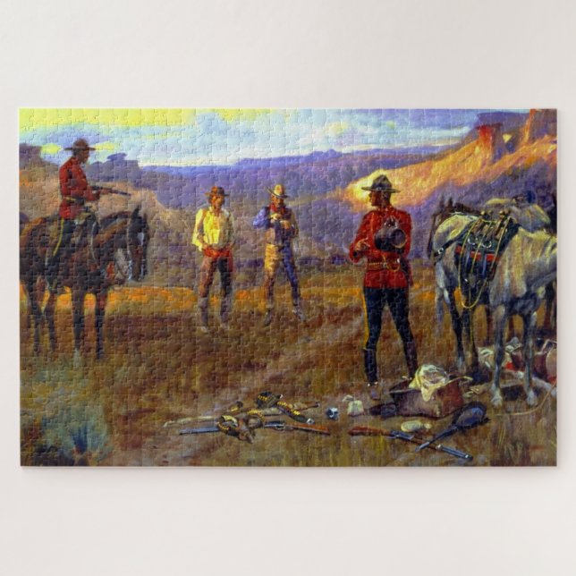 Puzzle « Pris sur le fait » par Charles M. Russell (Horizontal)
