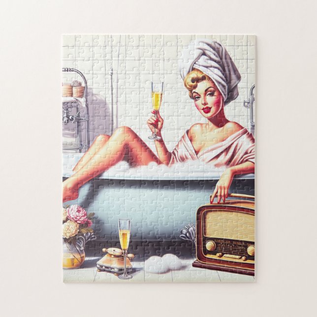 Puzzle Prise de bain vintage (Vertical)