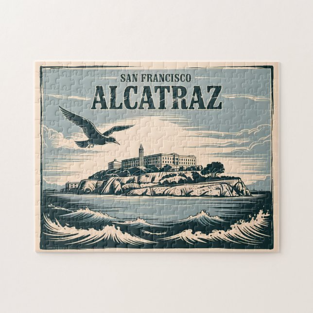 Puzzle Prison de l'Île d'Alcatraz San Francisco Voyage Ré (Horizontal)