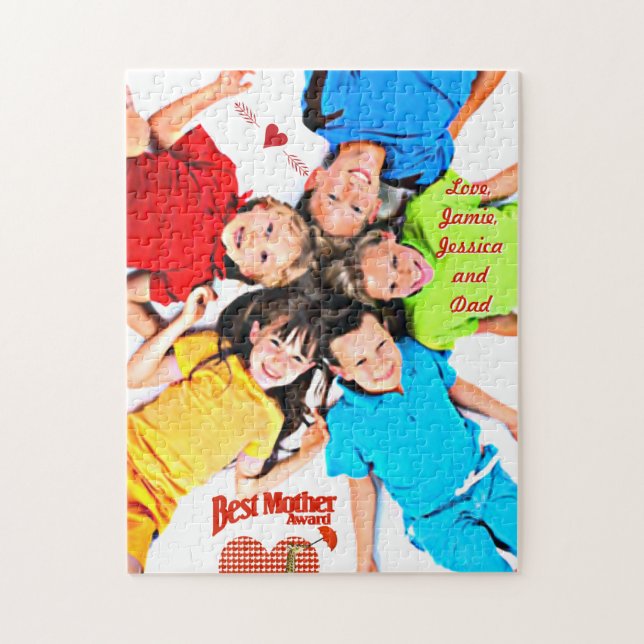 Puzzle Prix de la meilleure mère souvenir (Vertical)