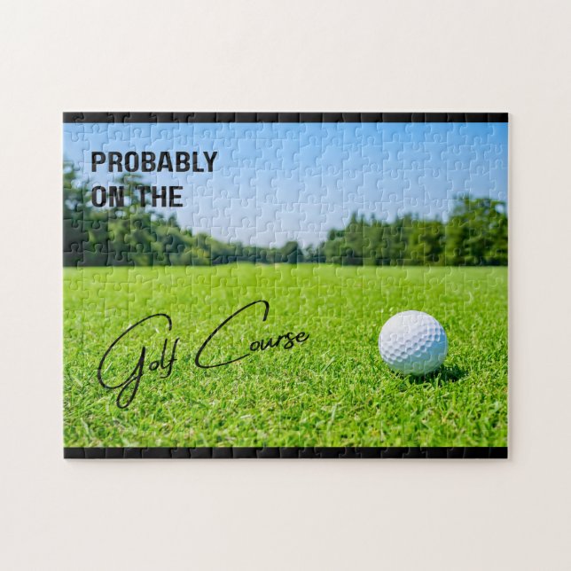 Puzzle Probablement sur le terrain de golf amateurs de go (Horizontal)