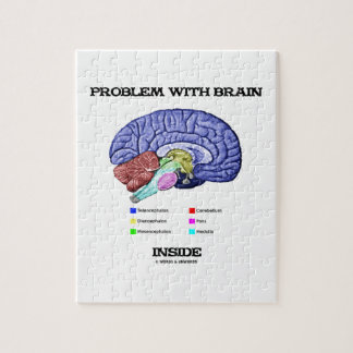 Puzzle Problème avec l'intérieur de cerveau (anatomie de