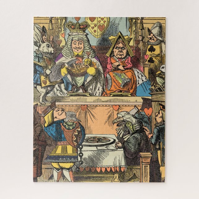 Puzzle Procès d'Alice : Le Jugement du Valet de Cœur Vint (Vertical)