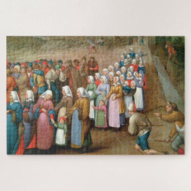 Puzzle Procession Mariage traditionnelle (Art Vintage) (Horizontal)