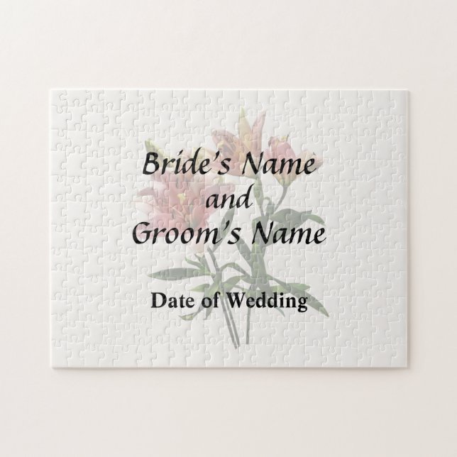 Puzzle Produits de mariage Trio Lily Rose (Horizontal)