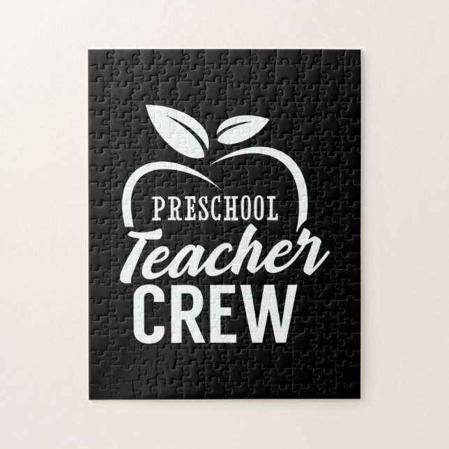 Puzzle Professeur Cadeaux | Équipe d'enseignants préscola (Vertical)