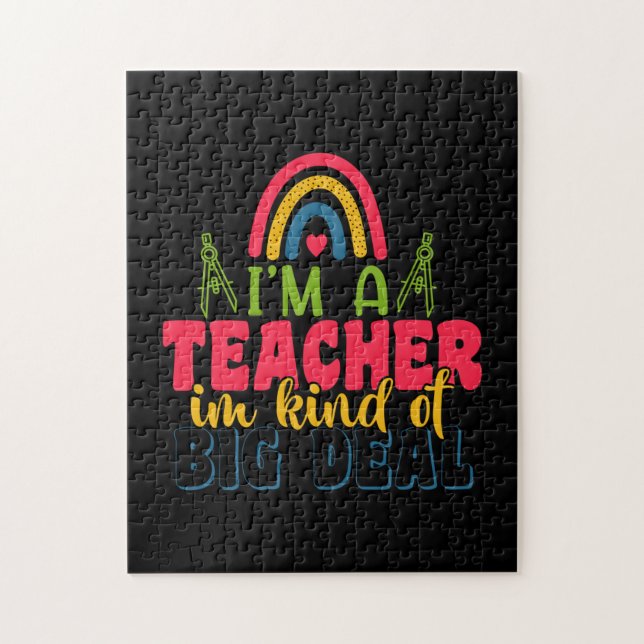 Puzzle Professeur Cadeaux | Je Suis Un Enseignant Dans Un (Vertical)
