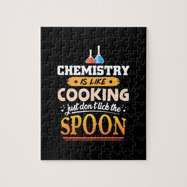 Puzzle Professeur Cadeaux | La chimie est comme la Cuisin (Vertical)